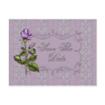 Lavender Roses and Silver Save The Date