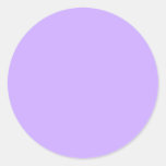Lavender Round Stickers