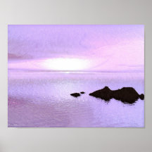 Lavender Sunset (In Oil) Posters