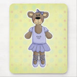 Lavender Tutu Ballerina Bear Mouse Mats