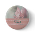 Lavender wedding bridal party name tags classy buttons