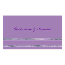 Lavender wedding seating name tags
