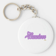 LavenderHeartRibbonSurvivor Key Chains