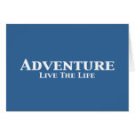 L'aventure vivent les cadeaux de la vie cartes de vœux