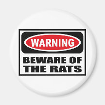 L'avertissement PRENNENT GARDE de l'aimant de RATS