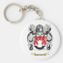Laverty Coat of Arms (Family Crest) Keychains