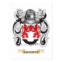 Laverty Coat of Arms (Family Crest) Postcards