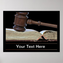 Law and Courtroom Poster