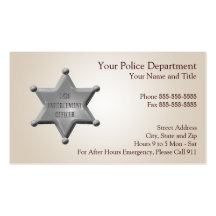 Law Enforcement Business Card