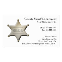 Law Enforcement Business Card