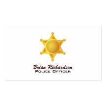 Law Enforcement Business Cards