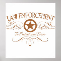 Law Enforcement Western Posters