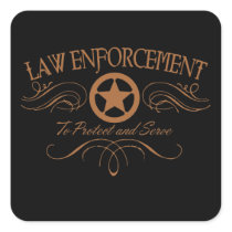 Law Enforcement Western Sticker