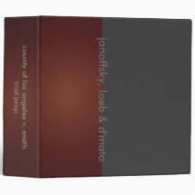 law firm trial prep binders
