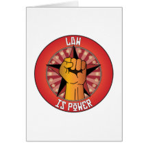 Law Is Power Card