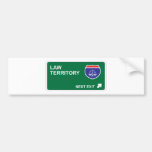 Law Next Exit Bumper Sticker