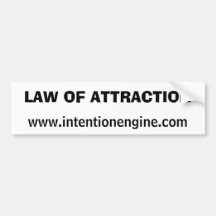 LAW OF ATTRACTION BUMPER STICKER