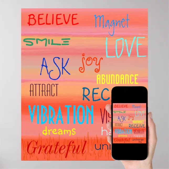 LAW OF ATTRACTION POSTER Zazzle