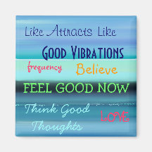 "LAW OF ATTRACTION" REFRIGERATOR MAGNETS