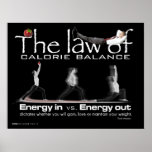 Law of Calorie Balance Print