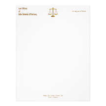 LAW OFFICES Letterhead