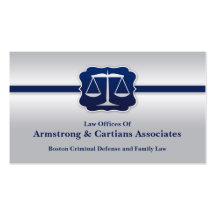 Law Scale Elegant Business Card