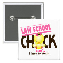 Law School Chick 1 Pinback Button