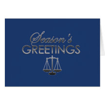Law Season's Greetings Card
