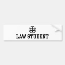 Law Student bumper stickers