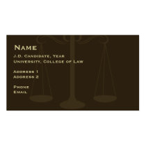 Law Student Business Card 2 business cards