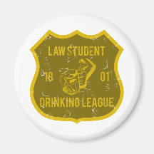 Law Student Drinking League Refrigerator Magnet