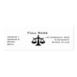 Law Student Profile Card 1 Business Card Templates