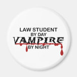 Law Student Vampire by Night Fridge Magnet