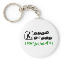 Lawn Bowls -I Never Get Jack Of It! Keychain