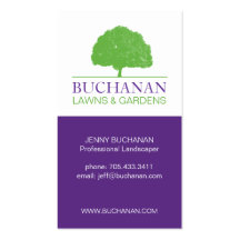Lawn care and gardening Business Card
