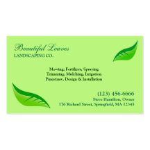 Lawn Care Business Card