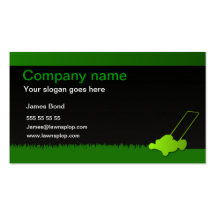 Lawn care business card template