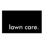 lawn care. business card templates