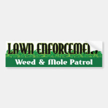 Lawn Enforcement Bumper Sticker