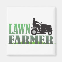 Lawn Farmer Refrigerator Magnets