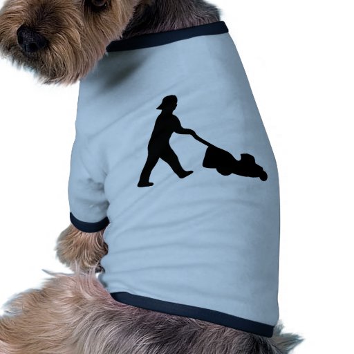 lawn mower icon dog t shirt