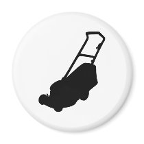 Lawn mower refrigerator magnets