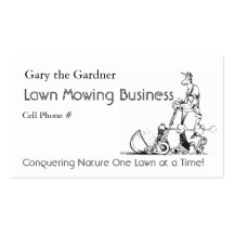 Lawn Mowing Business Business Card