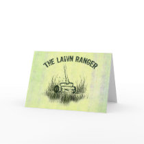 Lawn Ranger Greeting Card