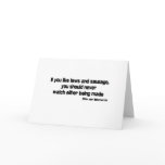 Laws and Sausage quote Cards