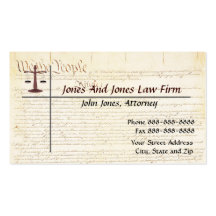 Lawyer Attorney Symbol Legal Business Card