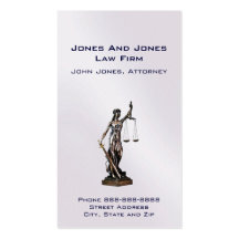 Lawyer Attorney Symbol Legal Business Card