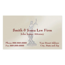 Lawyer Attorney Symbol Legal Business Card