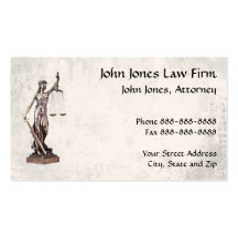 Lawyer Attorney Symbol Legal Business Card
