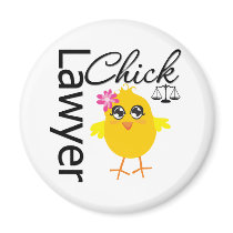 Lawyer Chick Fridge Magnets